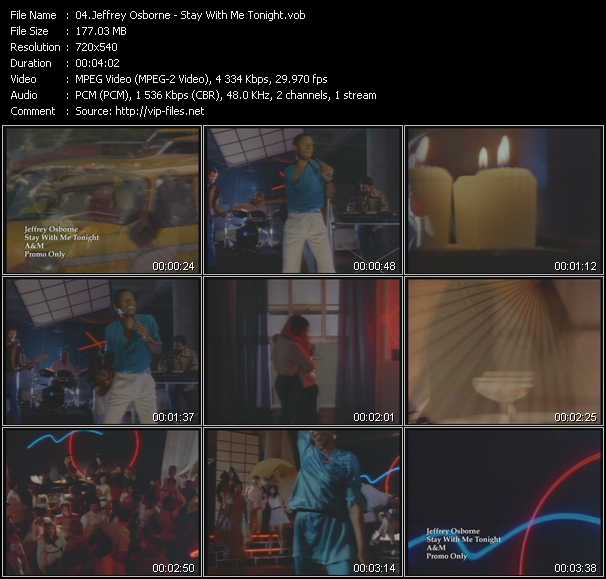 Jeffrey Osborne video ”Stay With Me Tonight” from dvd ”Old Skool Vol.4”