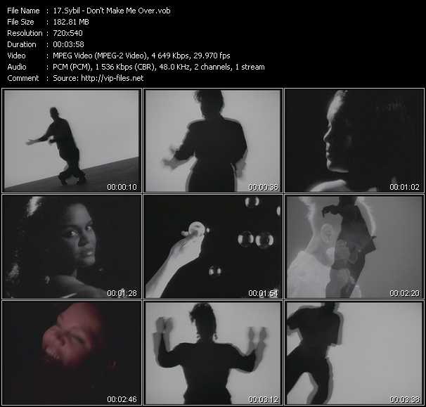 Sybil video ”Don't Make Me Over” from dvd ”Old Skool Vol.4”