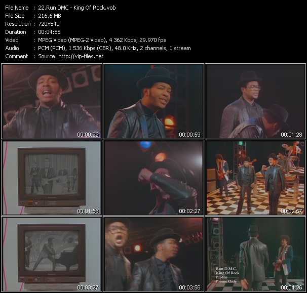 Run DMC video ”King Of Rock” from dvd ”Old Skool Vol.4”