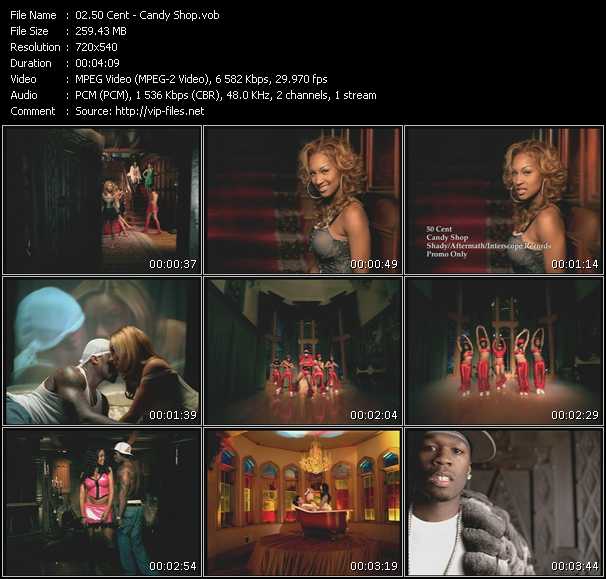 50 Cent video ”Candy Shop” from dvd ”Urban Video March 2005”