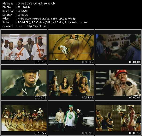Red Cafe video ”All Night Long” from dvd ”Urban Video March 2005”
