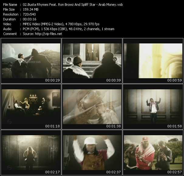 Busta Rhymes Feat. Ron Browz And Spliff Star video ”Arab Money” from dvd ”Urban Video March 2009”