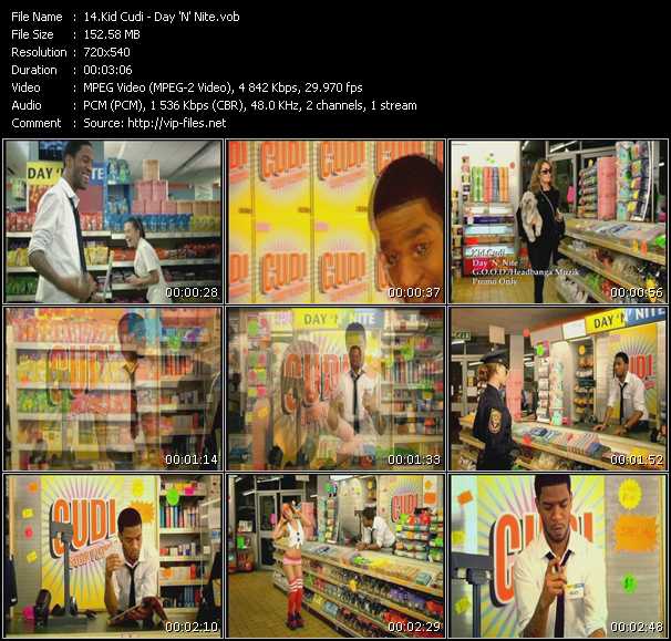 Kid Cudi video ”Day 'N' Nite” from dvd ”Urban Video March 2009”