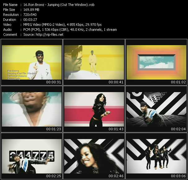 Ron Browz video ”Jumping (Out The Window)” from dvd ”Urban Video March 2009”