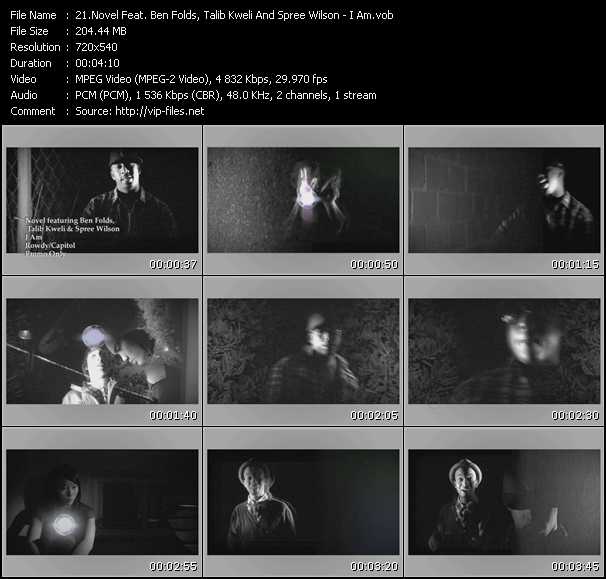 Novel Feat. Ben Folds, Talib Kweli And Spree Wilson video ”I Am” from dvd ”Urban Video March 2009”