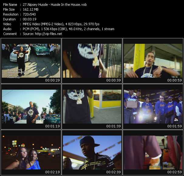 Nipsey Hussle video ”Hussle In The House” from dvd ”Urban Video March 2009”