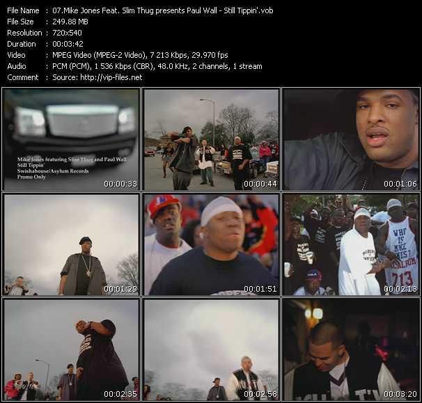 Mike Jones Feat. Slim Thug And Paul Wall video ”Still Tippin'” from dvd ”Urban Video April 2005”