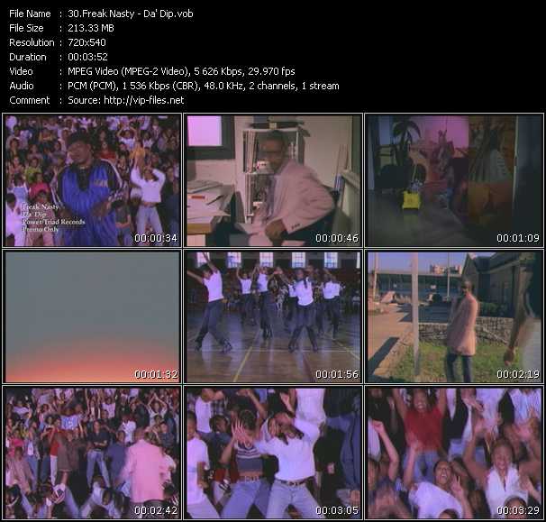 Freak Nasty video ”Da' Dip” from dvd ”Urban Video April 2005”
