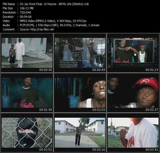 Jay Rock Feat. Lil' Wayne video ”All My Life (Ghetto)” from dvd ”Urban Video April 2009”