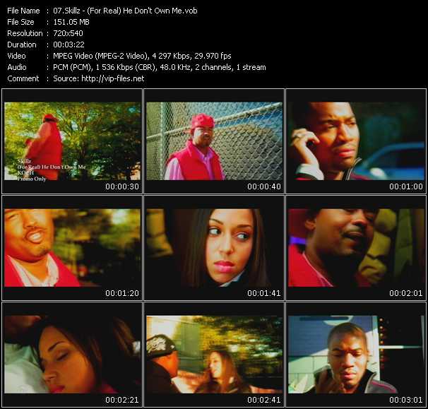 Skillz video ”(For Real) He Don't Own Me” from dvd ”Urban Video April 2009”