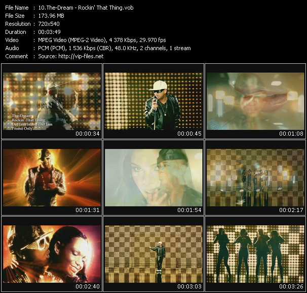 The-Dream video ”Rockin' That Thing” from dvd ”Urban Video April 2009”