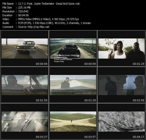 T.I. Feat. Justin Timberlake video ”Dead And Gone” from dvd ”Urban Video April 2009”