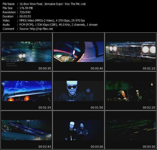 Bow Wow Feat. Jermaine Dupri video ”Roc The Mic” from dvd ”Urban Video April 2009”