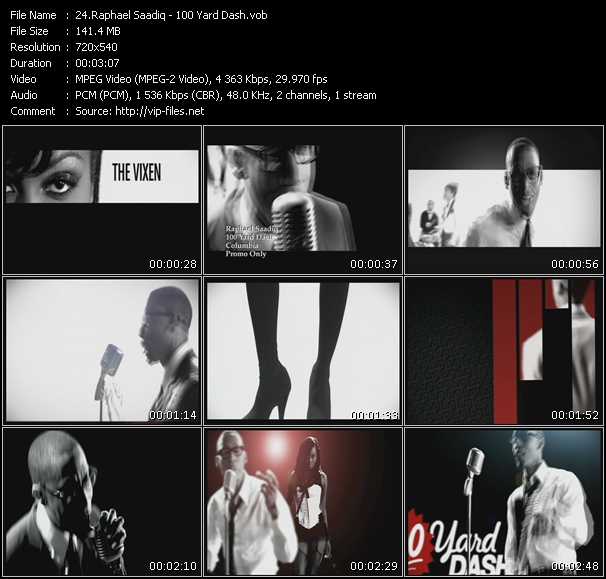 Raphael Saadiq video ”100 Yard Dash” from dvd ”Urban Video April 2009”