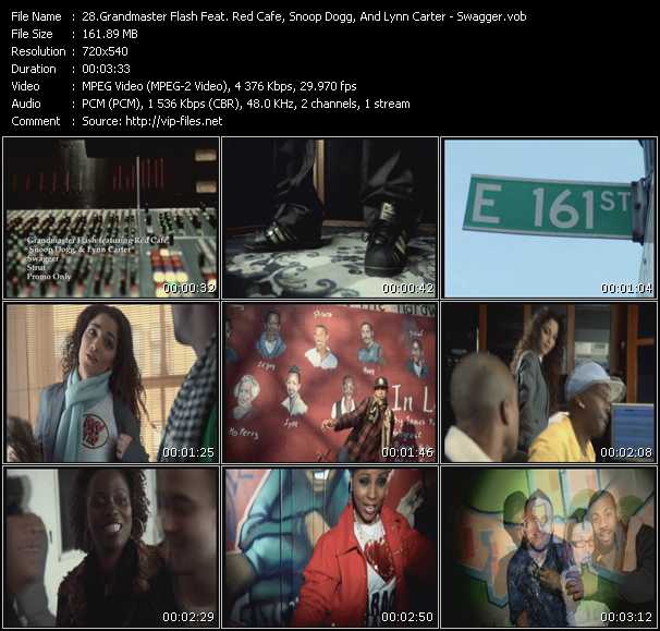 Grandmaster Flash Feat. Red Cafe, Snoop Dogg And Lynn Carter video ”Swagger” from dvd ”Urban Video April 2009”
