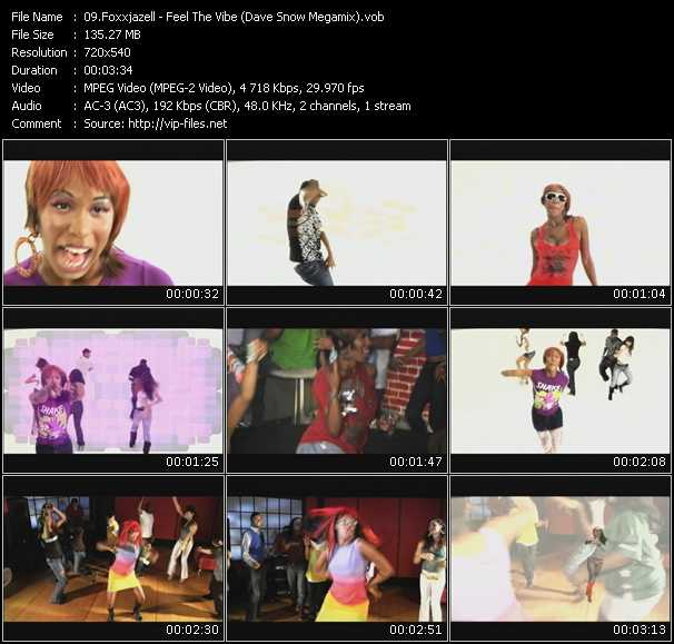 Foxxjazell video ”Feel The Vibe (Dave Snow Megamix)” from dvd ”Rock America Urban March 2009”
