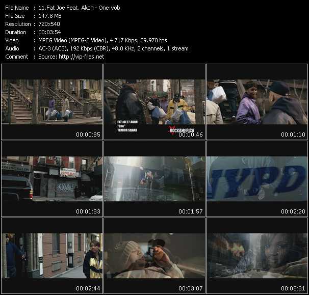 Fat Joe Feat. Akon video ”One” from dvd ”Rock America Urban April 2009”