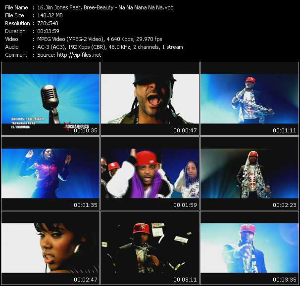 Jim Jones Feat. Bree-Beauty video ”Na Na Nana Na Na” from dvd ”Rock America Urban April 2009”