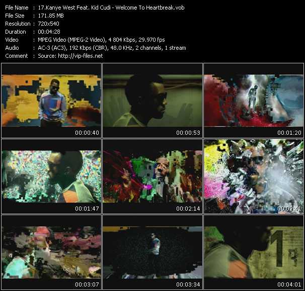 Kanye West Feat. Kid Cudi video ”Welcome To Heartbreak” from dvd ”Rock America Urban April 2009”