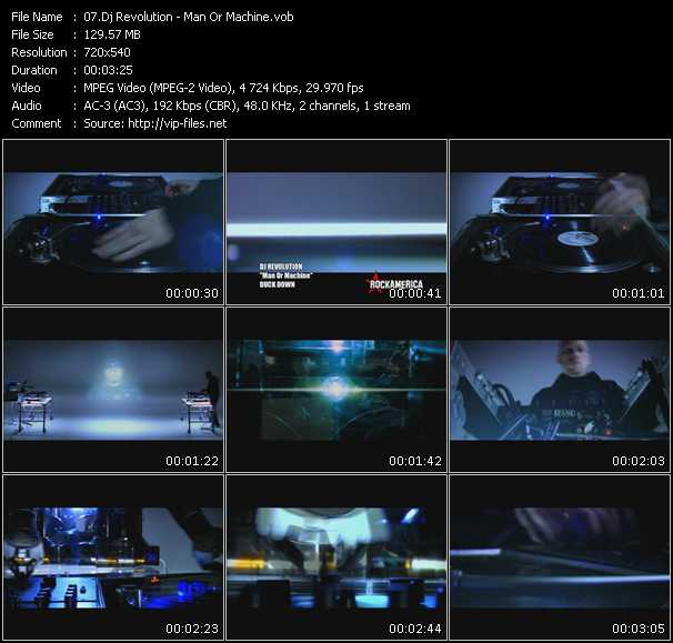 Dj Revolution video ”Man Or Machine” from dvd ”Rock America Urban May 2009”