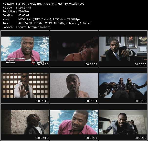 Ray J Feat. Truth And Shorty Mac video ”Sexy Ladies” from dvd ”Rock America Urban May 2009”
