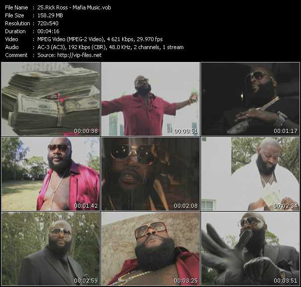 Rick Ross video ”Mafia Music” from dvd ”Rock America Urban May 2009”
