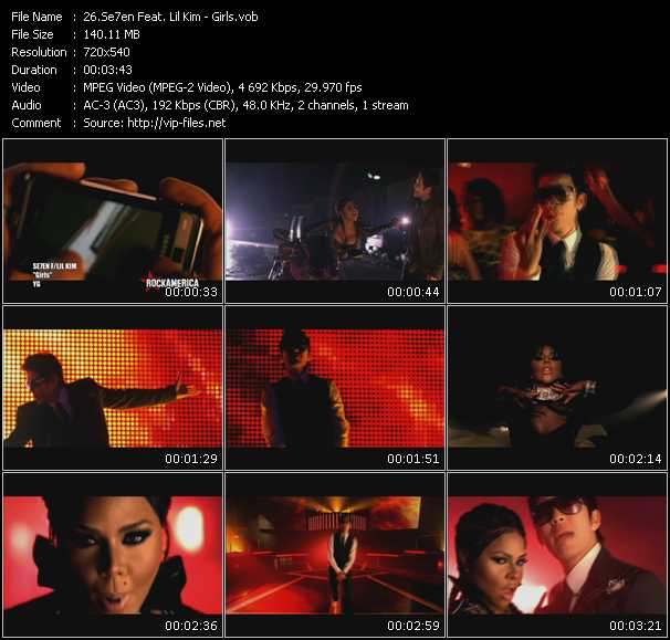 Se7eN Feat. Lil' Kim video ”Girls” from dvd ”Rock America Urban May 2009”