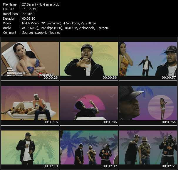 Serani video ”No Games” from dvd ”Rock America Urban May 2009”