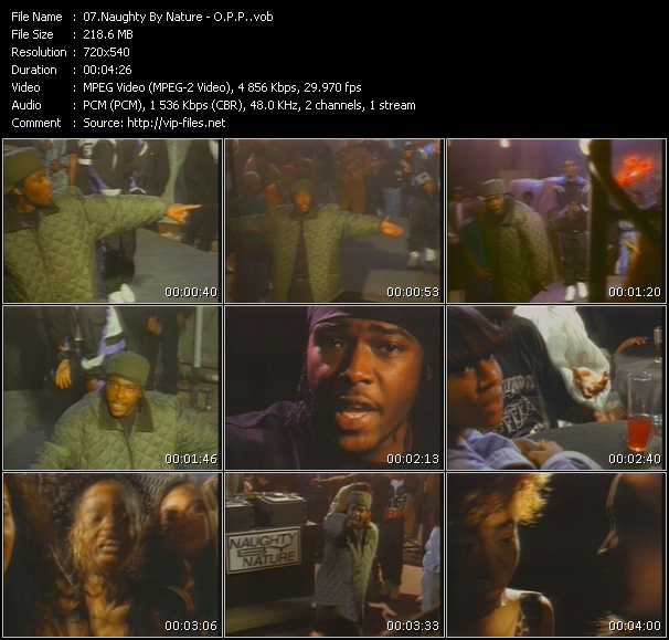 Naughty By Nature video ”O.P.P.” from dvd ”Screenplay VJ-Pro Classic Vision Old Skool Vol.1 April 2005”