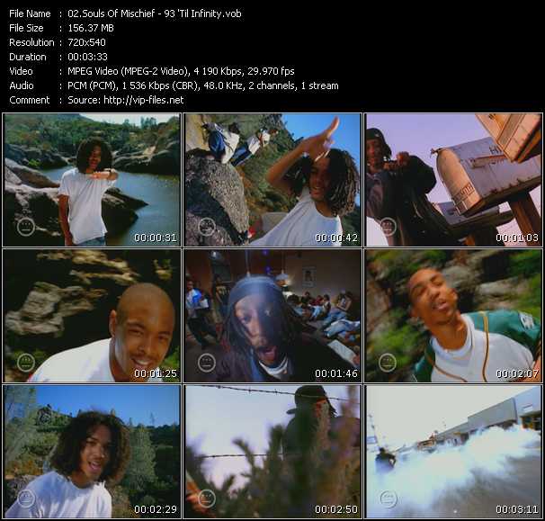 Souls Of Mischief video ”93 'Til Infinity” from dvd ”Screenplay VJ-Pro Classic Vision New Skool Vol.2 April 2009”