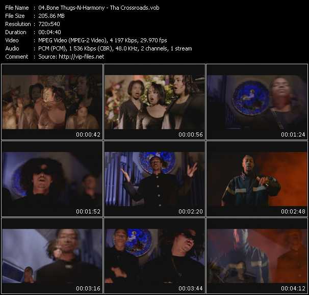 Bone Thugs-N-Harmony video ”Tha Crossroads” from dvd ”Screenplay VJ-Pro Classic Vision New Skool Vol.2 April 2009”