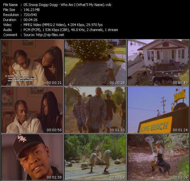 Snoop Dogg video ”Who Am I (What's My Name)?” from dvd ”Screenplay VJ-Pro Classic Vision New Skool Vol.2 April 2009”