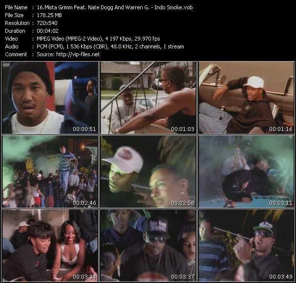 Mista Grimm Feat. Nate Dogg And Warren G video ”Indo Smoke” from dvd ”Screenplay VJ-Pro Classic Vision New Skool Vol.2 April 2009”