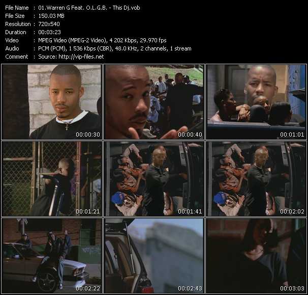 Warren G Feat. O.L.G.B. video ”This Dj” from dvd ”Screenplay VJ-Pro Classic Vision New Skool Vol.3 July 2008”