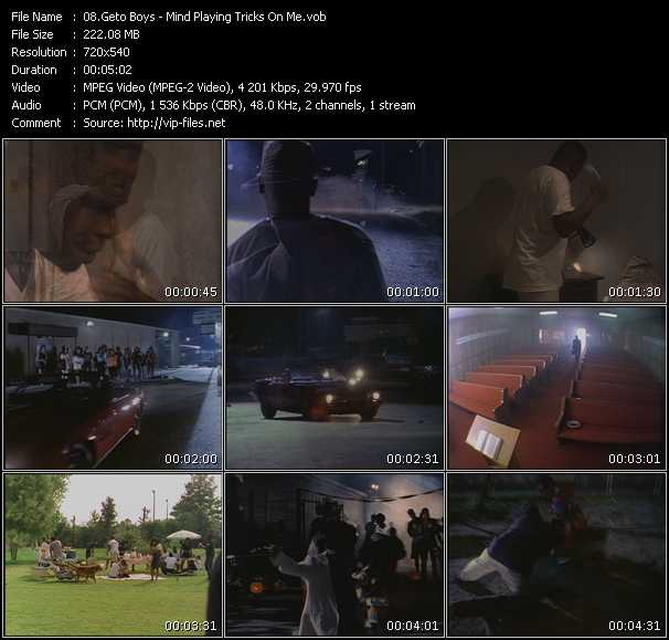 Geto Boys video ”Mind Playing Tricks On Me” from dvd ”Screenplay VJ-Pro Classic Vision New Skool Vol.3 July 2008”