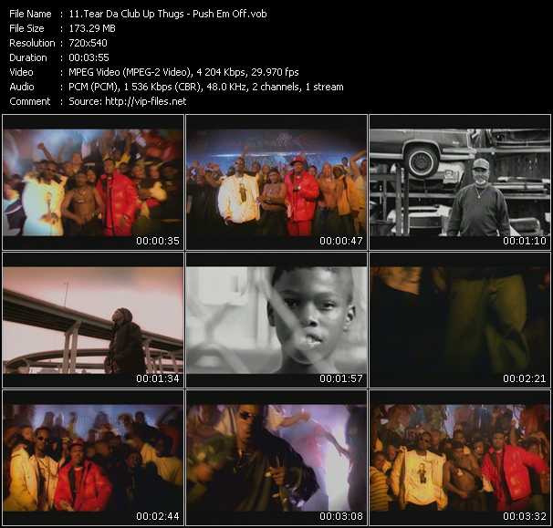 Tear Da Club Up Thugs video ”Push 'Em Off” from dvd ”Screenplay VJ-Pro Classic Vision New Skool Vol.3 July 2008”