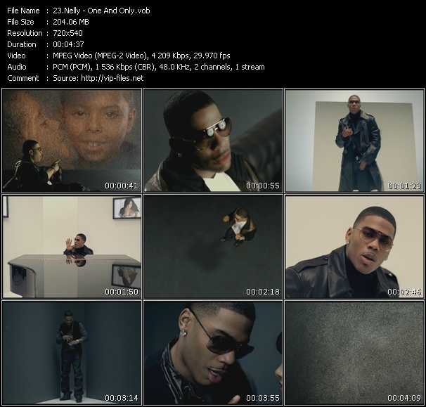 Nelly video ”One And Only” from dvd ”Screenplay VJ-Pro Hits Vision March 2009”