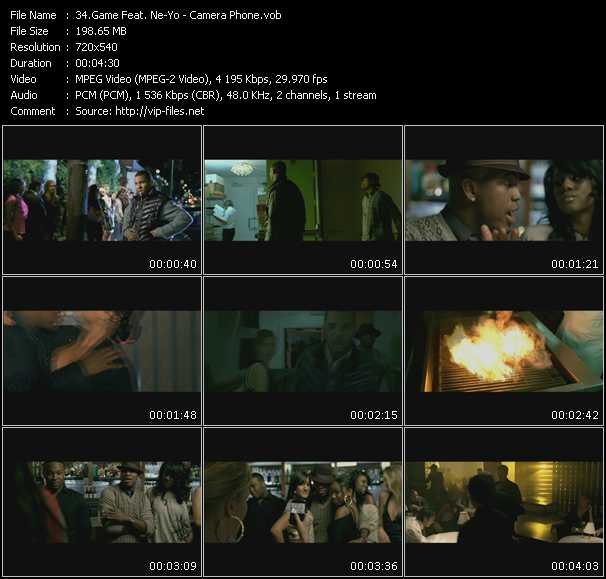 Game Feat. Ne-Yo video ”Camera Phone” from dvd ”Screenplay VJ-Pro Hits Vision March 2009”