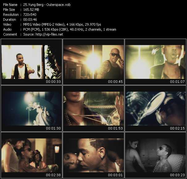 Yung Berg video ”Outerspace” from dvd ”Screenplay VJ-Pro Hits Vision April 2009”