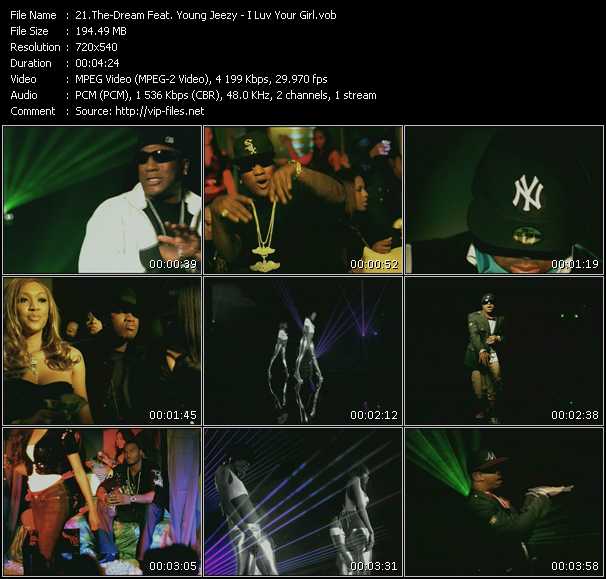 The-Dream Feat. Young Jeezy video ”I Luv Your Girl” from dvd ”Screenplay VJ-Pro Hits Vision August 2008”