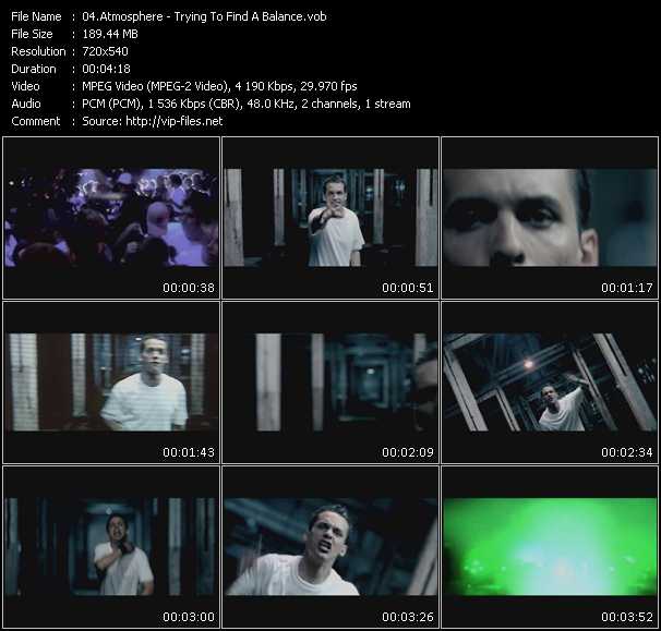 Atmosphere video ”Trying To Find A Balance” from dvd ”Screenplay VJ-Pro Urban Vision February 2009”