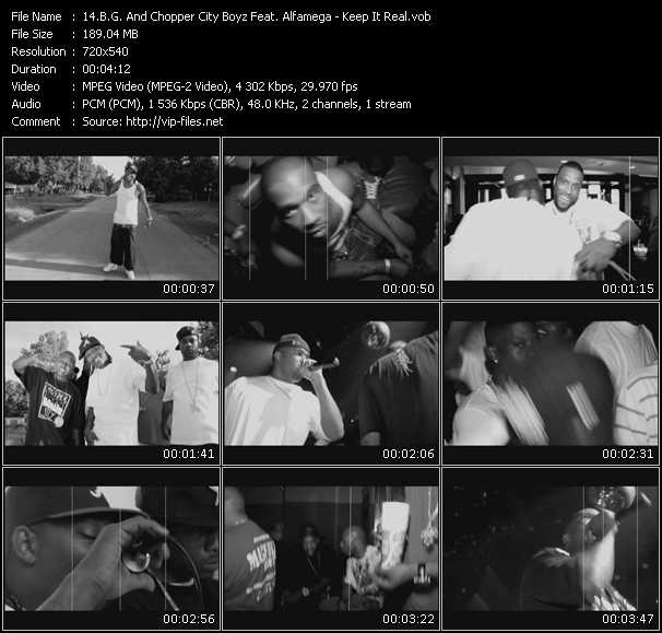 B.G. And Chopper City Boyz Feat. Alfamega video ”Keep It Real” from dvd ”Screenplay VJ-Pro Urban Vision February 2009”