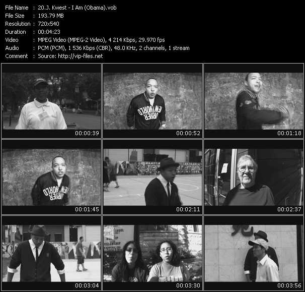 J. Kwest video ”I Am (Obama)” from dvd ”Screenplay VJ-Pro Urban Vision February 2009”