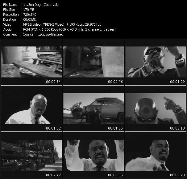 Sen Dog video ”Capo” from dvd ”Screenplay VJ-Pro Urban Vision April 2009”