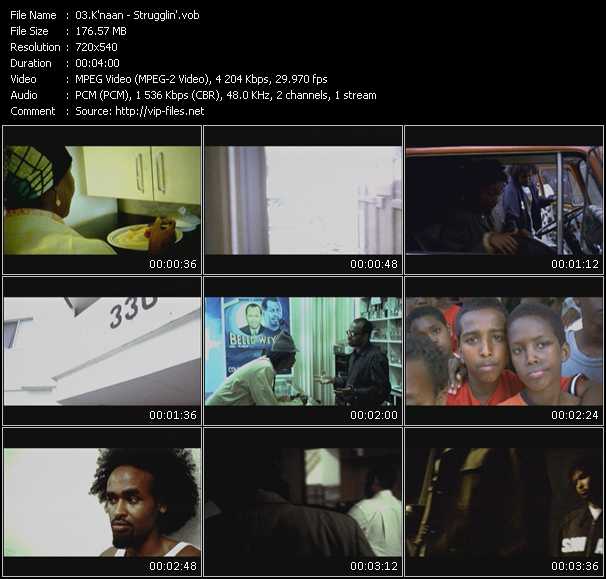 K'Naan video ”Strugglin'” from dvd ”Screenplay VJ-Pro Urban Vision May 2008”