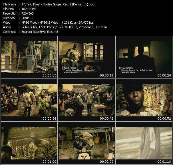 Talib Kweli video ”Hostile Gospel Part 1 (Deliver Us)” from dvd ”Screenplay VJ-Pro Urban Vision May 2008”