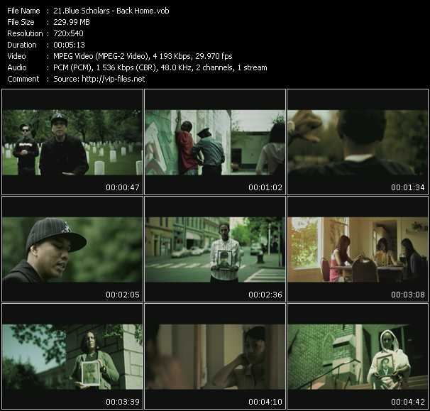 Blue Scholars video ”Back Home” from dvd ”Screenplay VJ-Pro Urban Vision May 2008”