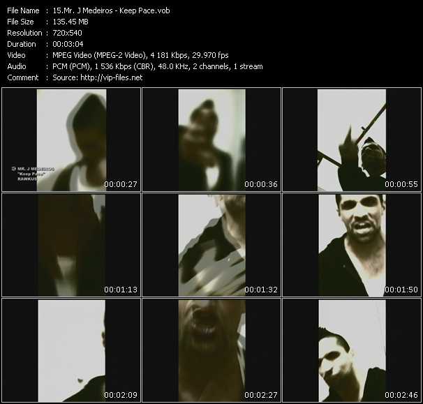Mr. J Medeiros video ”Keep Pace” from dvd ”Screenplay VJ-Pro Urban Vision August 2007”