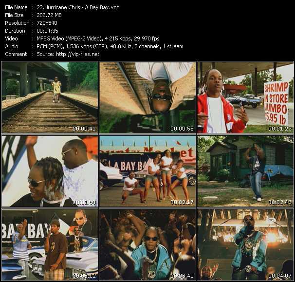 Hurricane Chris video ”A Bay Bay” from dvd ”Screenplay VJ-Pro Urban Vision August 2007”