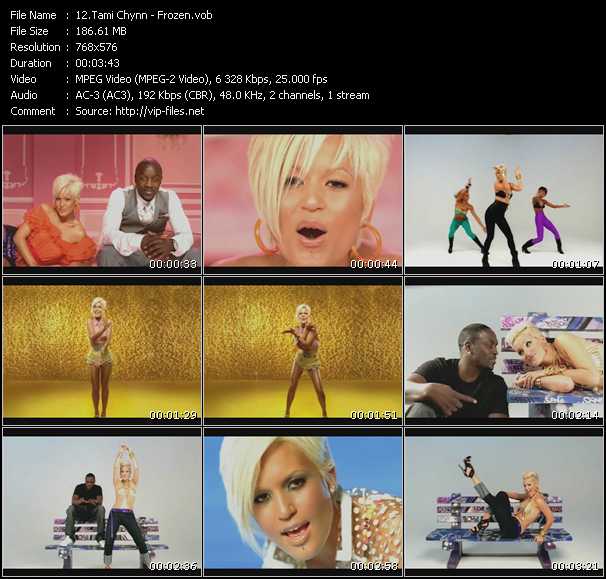 Tami Chynn video ”Frozen” from dvd ”The Original Blockbusters Videomix Vol.37”